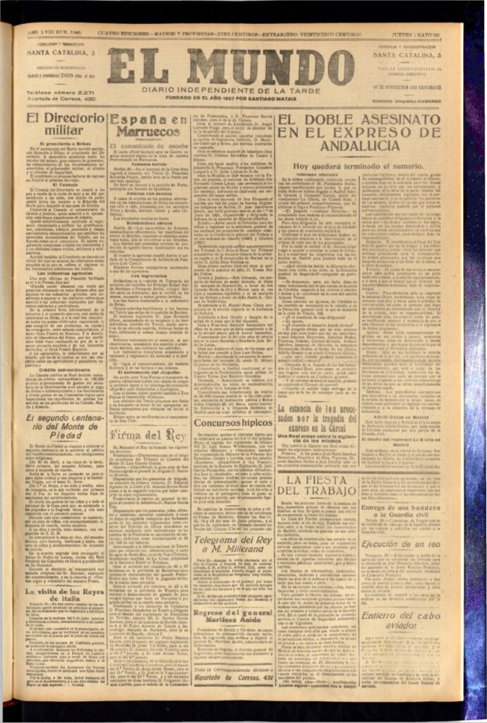 Miniatura de El Mundo del 1 de mayo de 1924