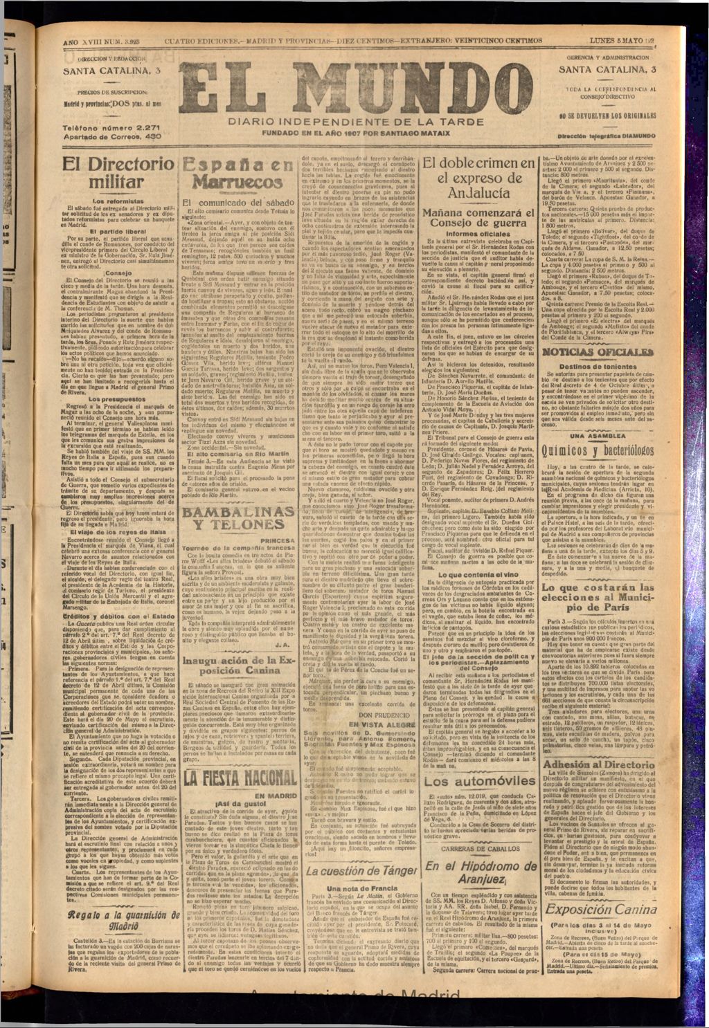 Miniatura de El Mundo del 5 de mayo de 1924