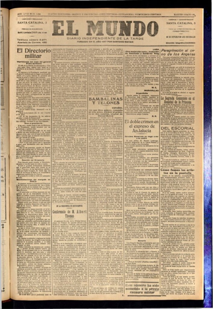 Miniatura de El Mundo del 6 de mayo de 1924