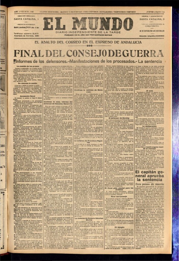 Miniatura de El Mundo del 8 de mayo de 1924