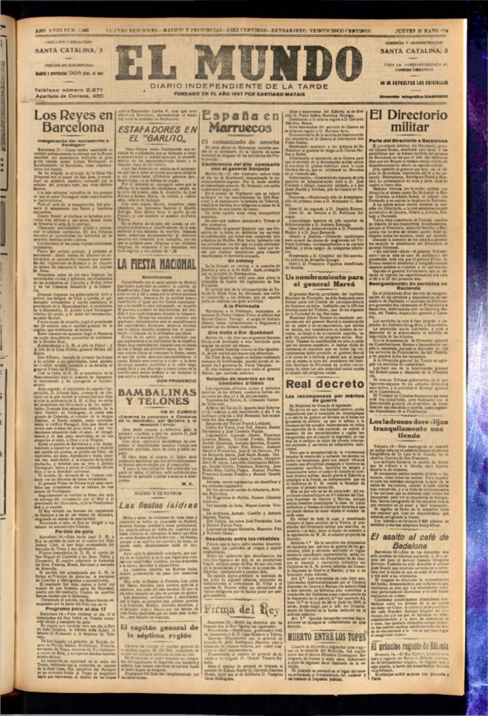 Miniatura de El Mundo del 15 de mayo de 1924