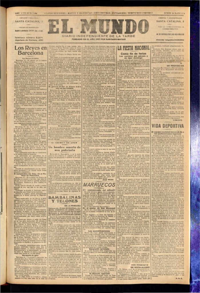 Miniatura de El Mundo del 19 de mayo de 1924