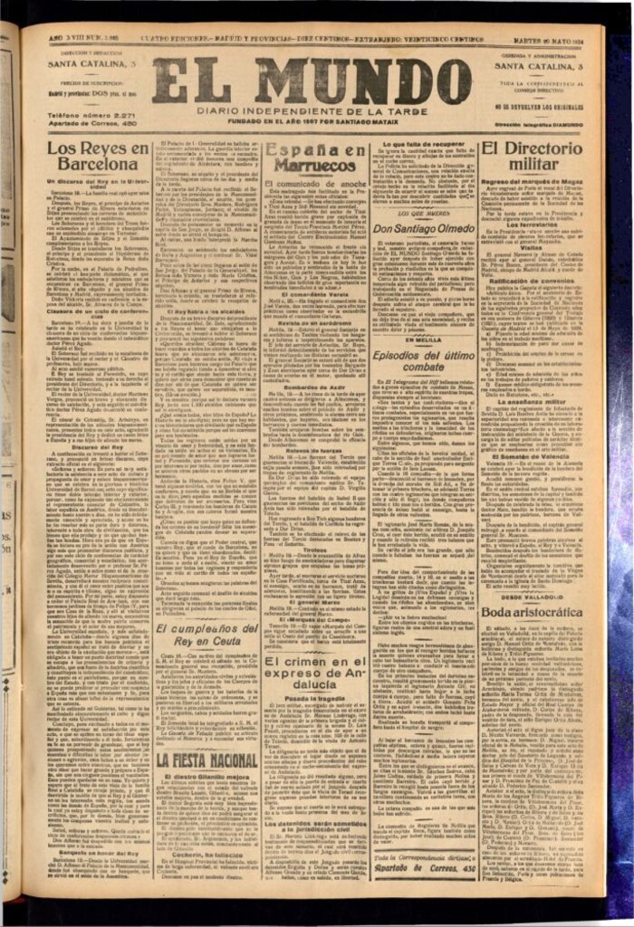 Miniatura de El Mundo del 20 de mayo de 1924