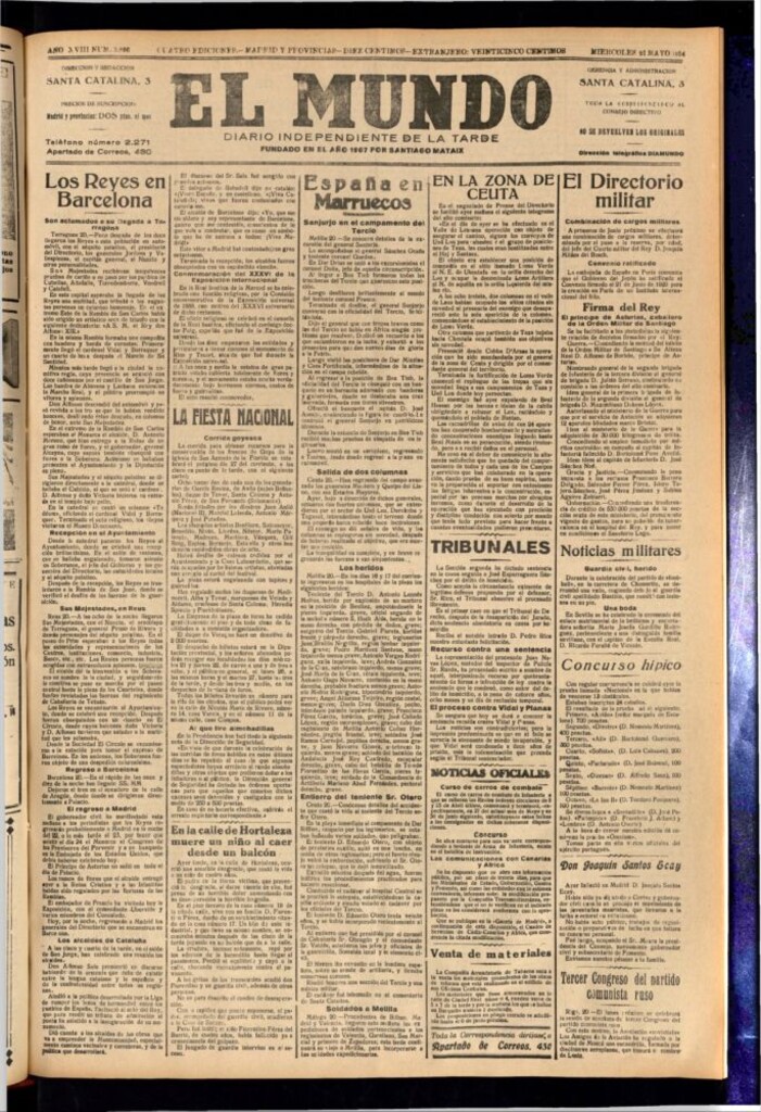 Miniatura de El Mundo del 21 de mayo de 1924