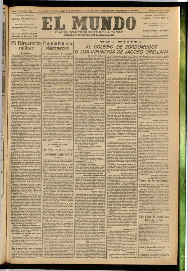 Miniatura de El Mundo del 24 de mayo de 1924