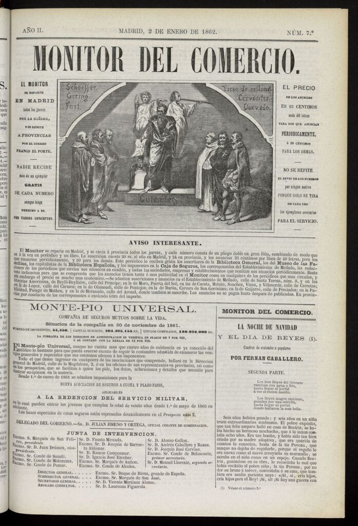 Miniatura de Monitor del Comercio del 2 de enero de 1862, nº 7