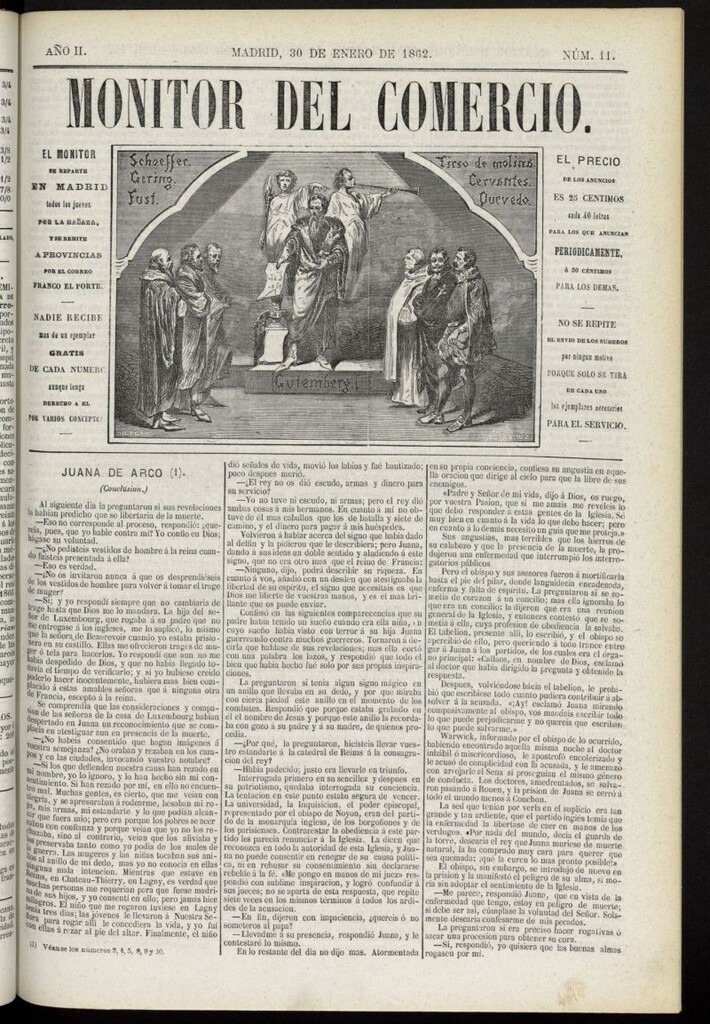 Miniatura de Monitor del Comercio del 30 de enero de 1862, nº 11