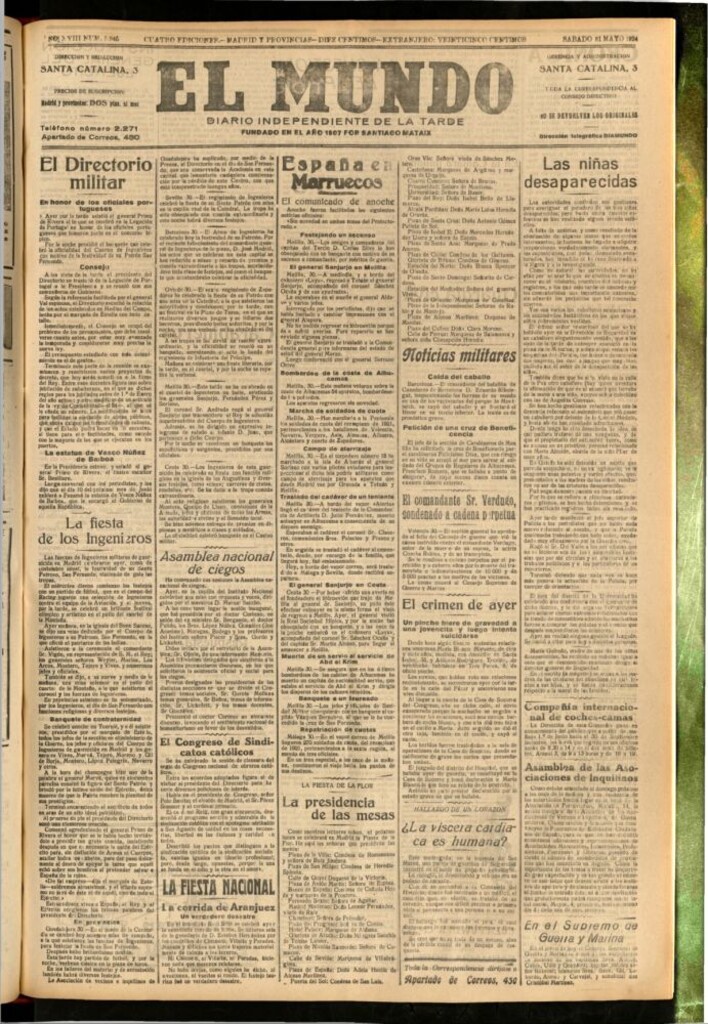 Miniatura de El Mundo del 31 de mayo de 1924