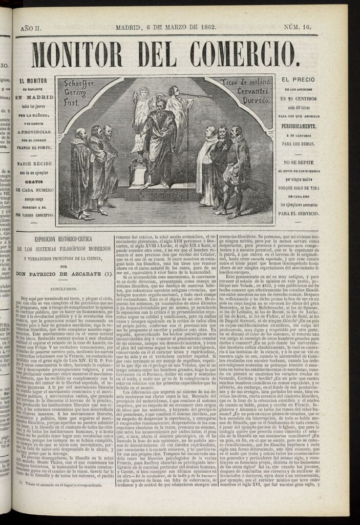 Miniatura de Monitor del Comercio del 6 de marzo de 1862, nº 16