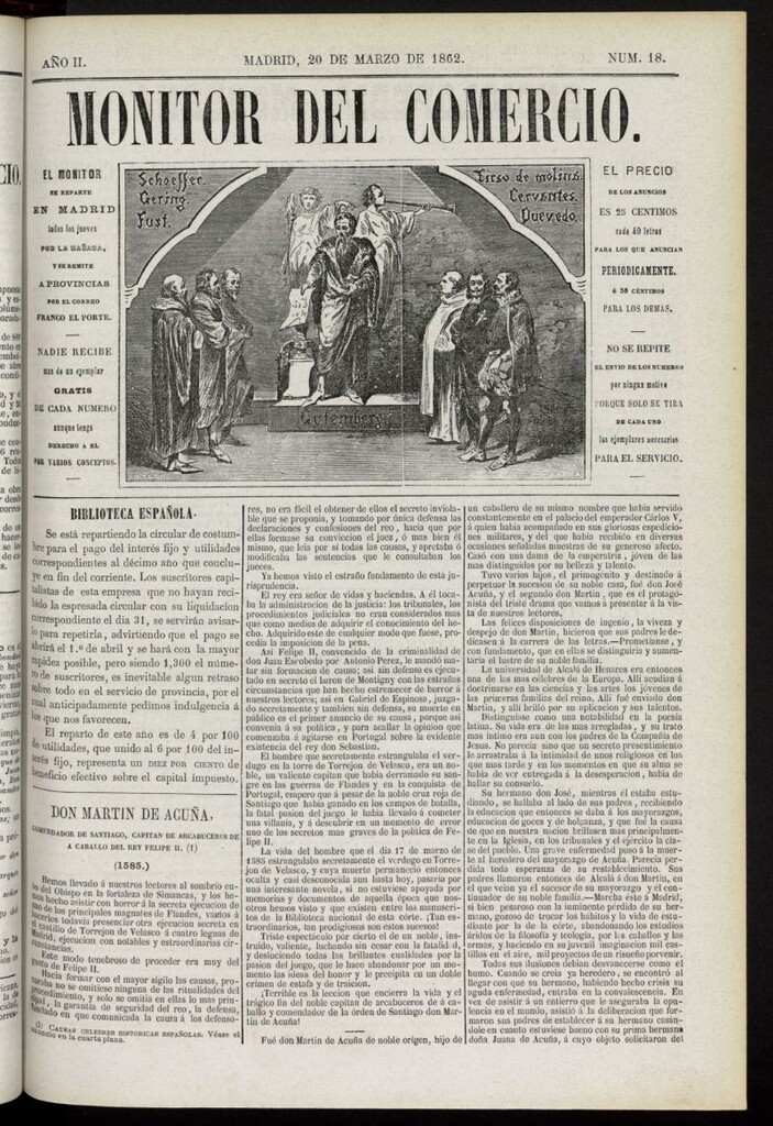 Miniatura de Monitor del Comercio del 20 de marzo de 1862, nº 18