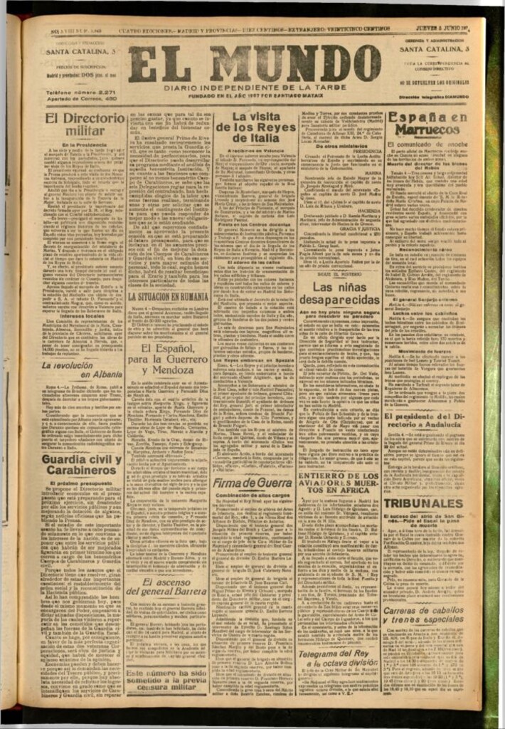 Miniatura de El Mundo del 5 de junio de 1924
