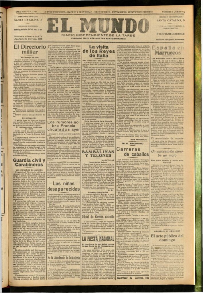 Miniatura de El Mundo del 6 de junio de 1924