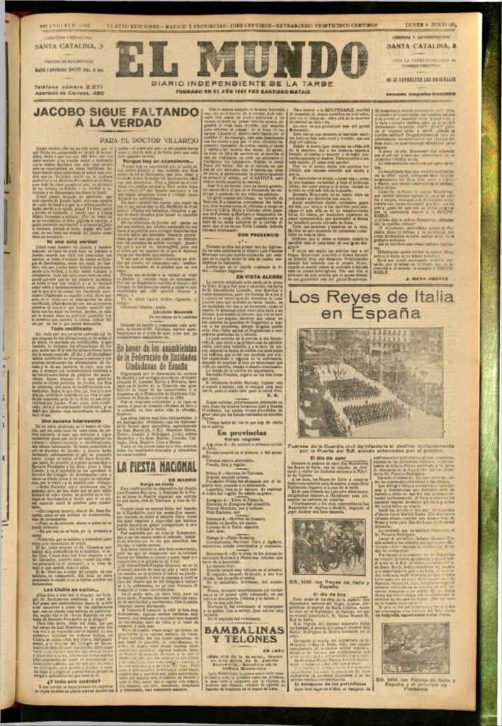 Miniatura de El Mundo del 9 de junio de 1924