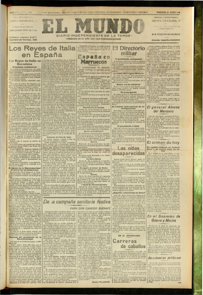 Miniatura de El Mundo del 13 de junio de 1924