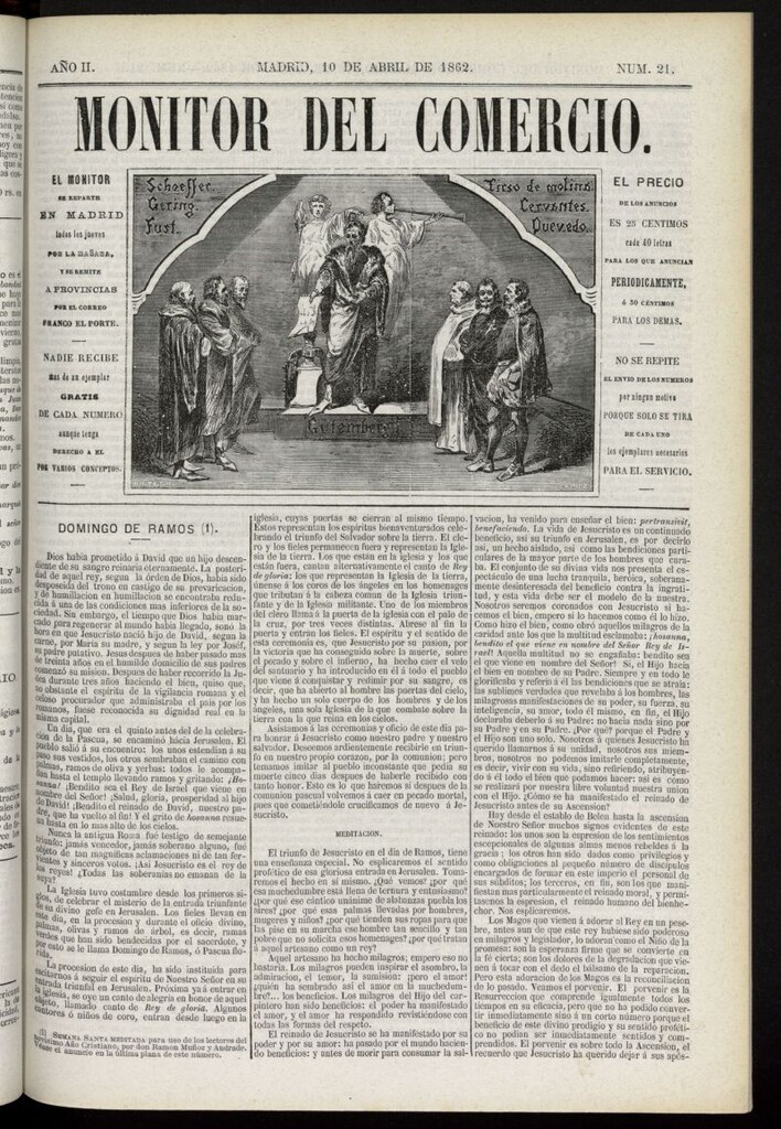 Miniatura de Monitor del Comercio del 10 de abril de 1862, nº 21