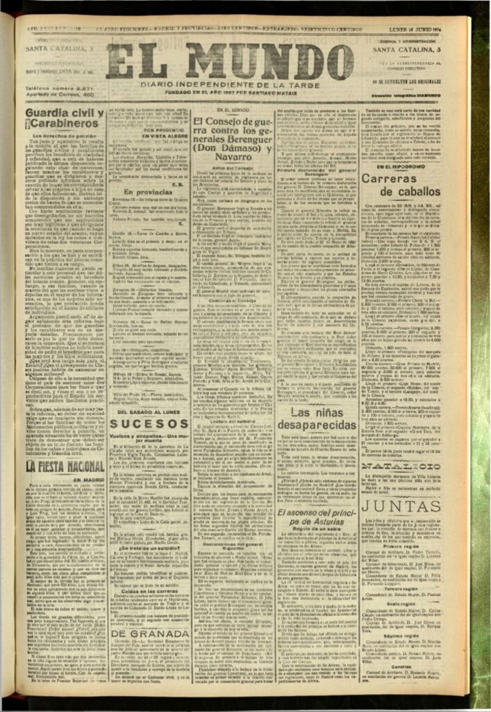 Miniatura de El Mundo del 16 de junio de 1924