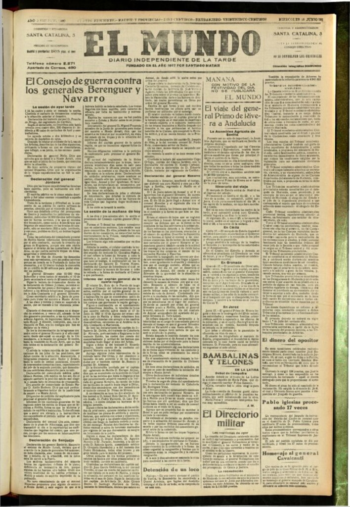 Miniatura de El Mundo del 18 de junio de 1924