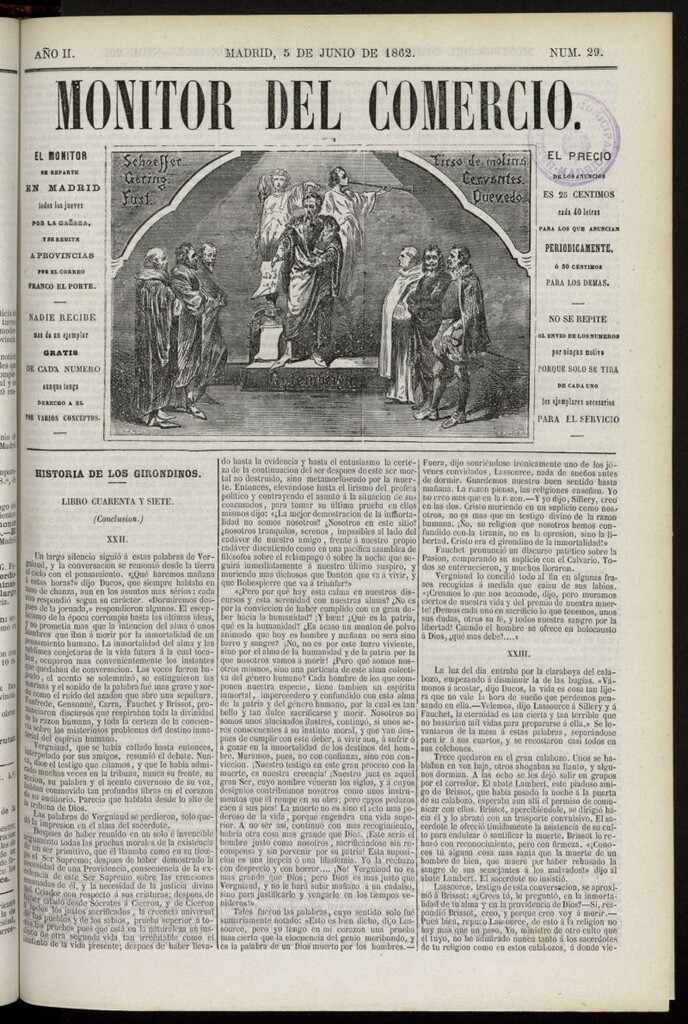 Miniatura de Monitor del Comercio del 5 de junio de 1862, nº 29
