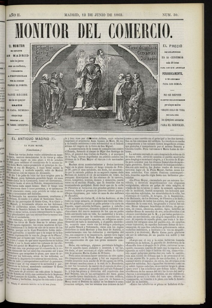 Miniatura de Monitor del Comercio del 12 de junio de 1862, nº 30