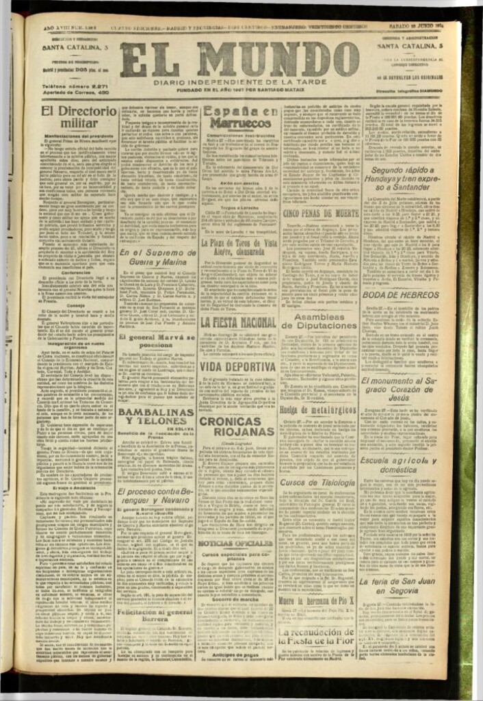Miniatura de El Mundo del 28 de junio de 1924