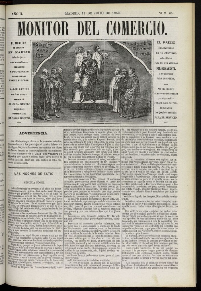 Miniatura de Monitor del Comercio del 17 de julio de 1862, nº 35