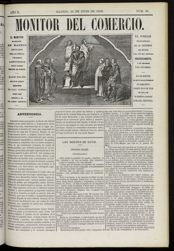 Miniatura de Monitor del Comercio del 24 de julio de 1862, nº 36