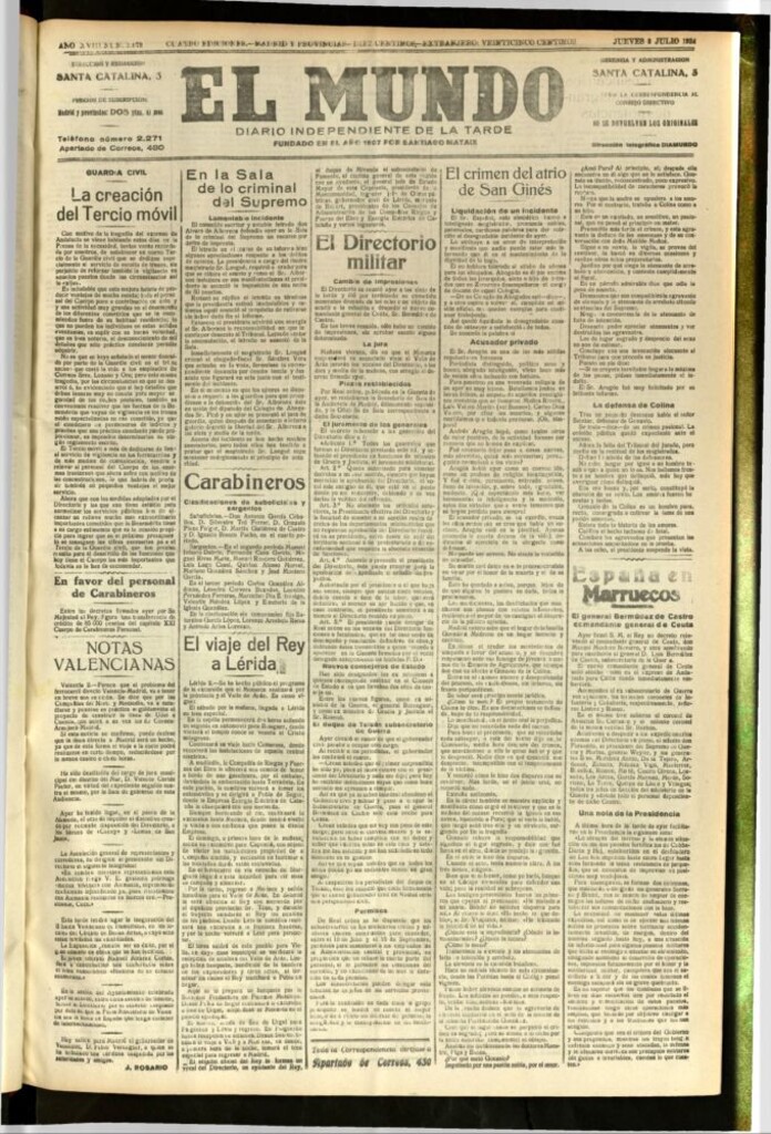 Miniatura de El Mundo del 3 de julio de 1924