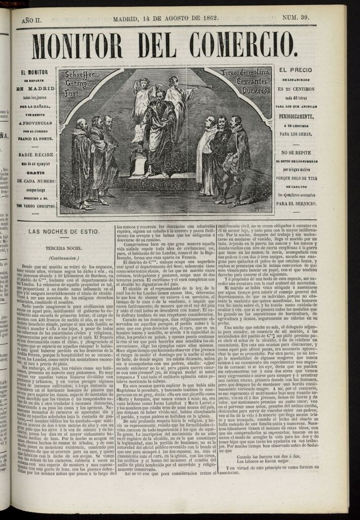 Miniatura de Monitor del Comercio del 14 de agosto de 1862, nº 39