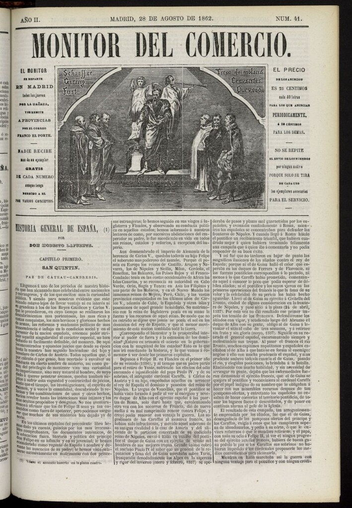 Miniatura de Monitor del Comercio del 28 de agosto de 1862, nº 41