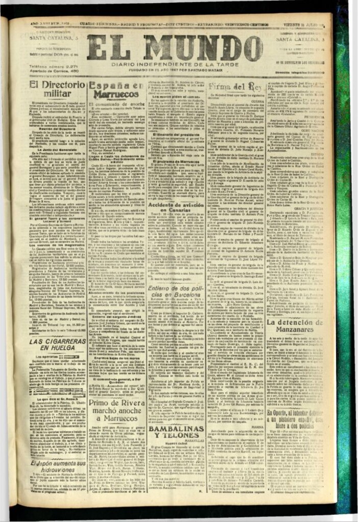 Miniatura de El Mundo del 11 de julio de 1924
