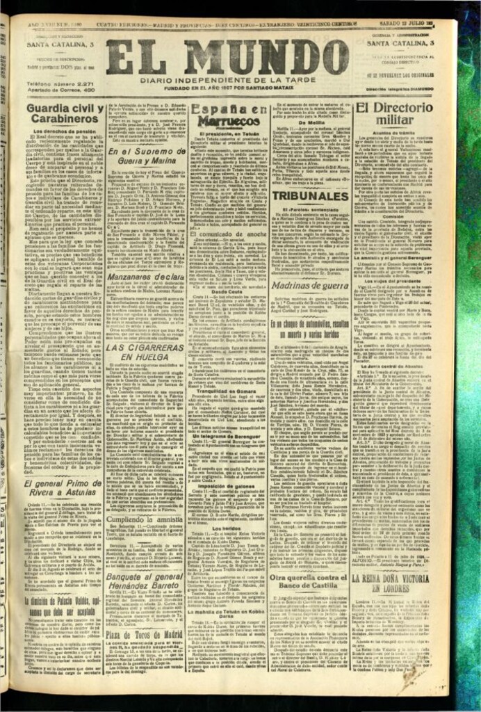 Miniatura de El Mundo del 12 de julio de 1924