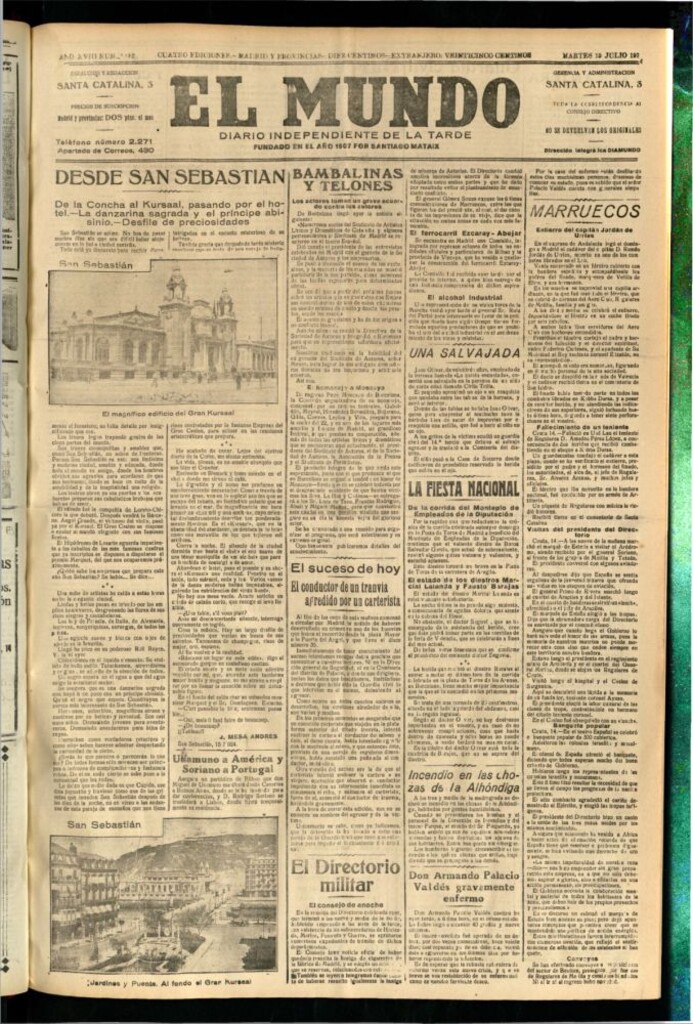 Miniatura de El Mundo del 15 de julio de 1924