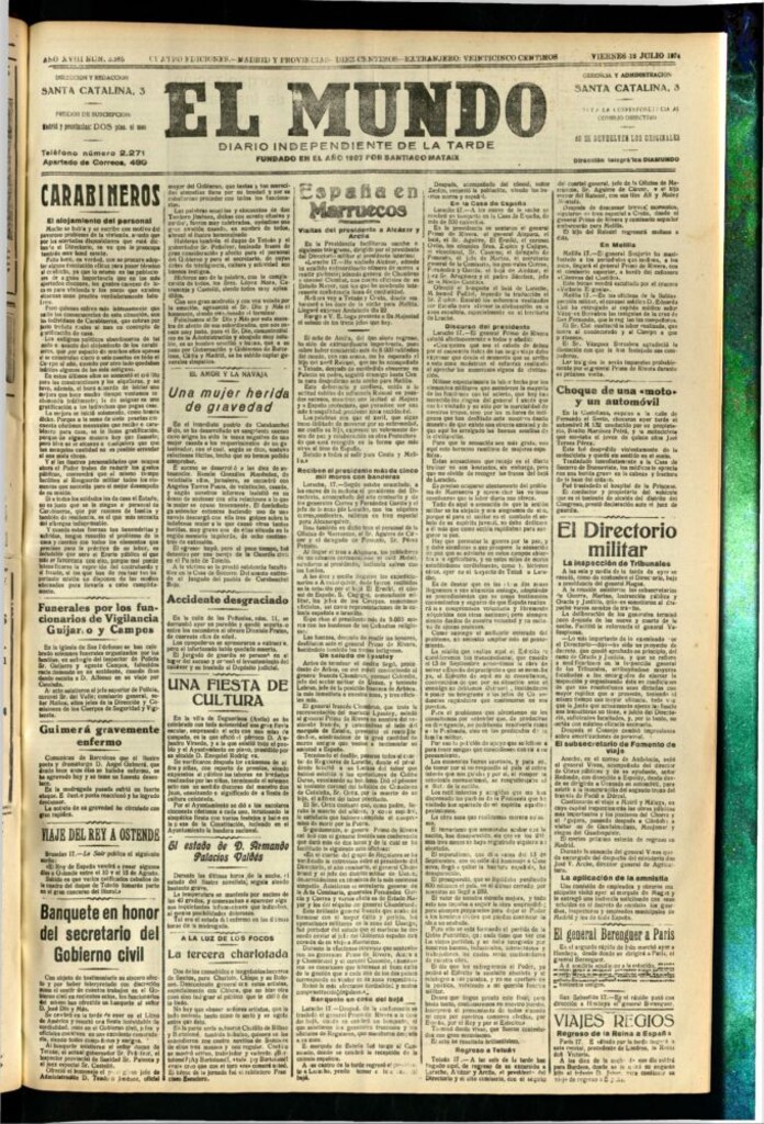Miniatura de El Mundo del 18 de julio de 1924