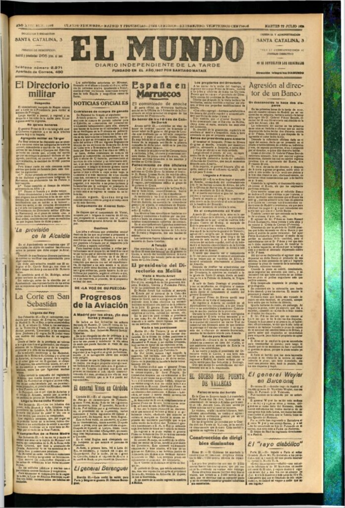 Miniatura de El Mundo del 22 de julio de 1924