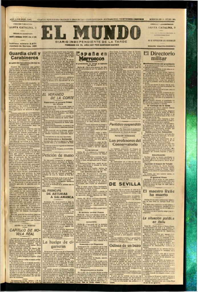 Miniatura de El Mundo del 23 de julio de 1924