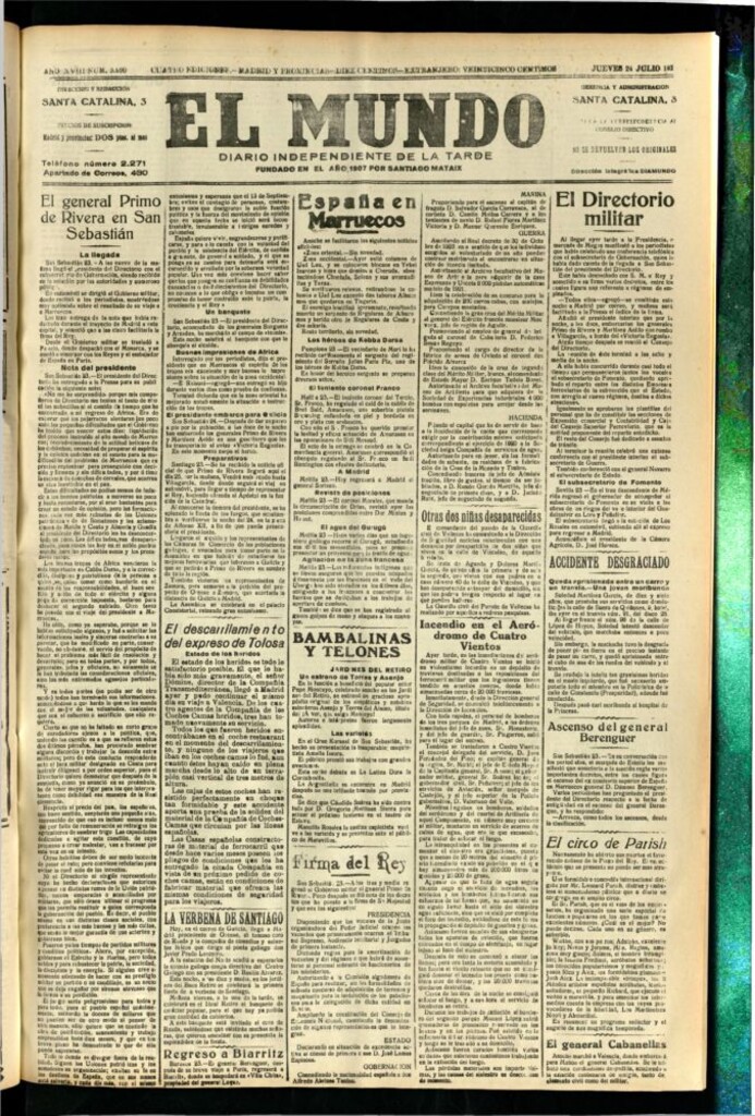 Miniatura de El Mundo del 24 de julio de 1924
