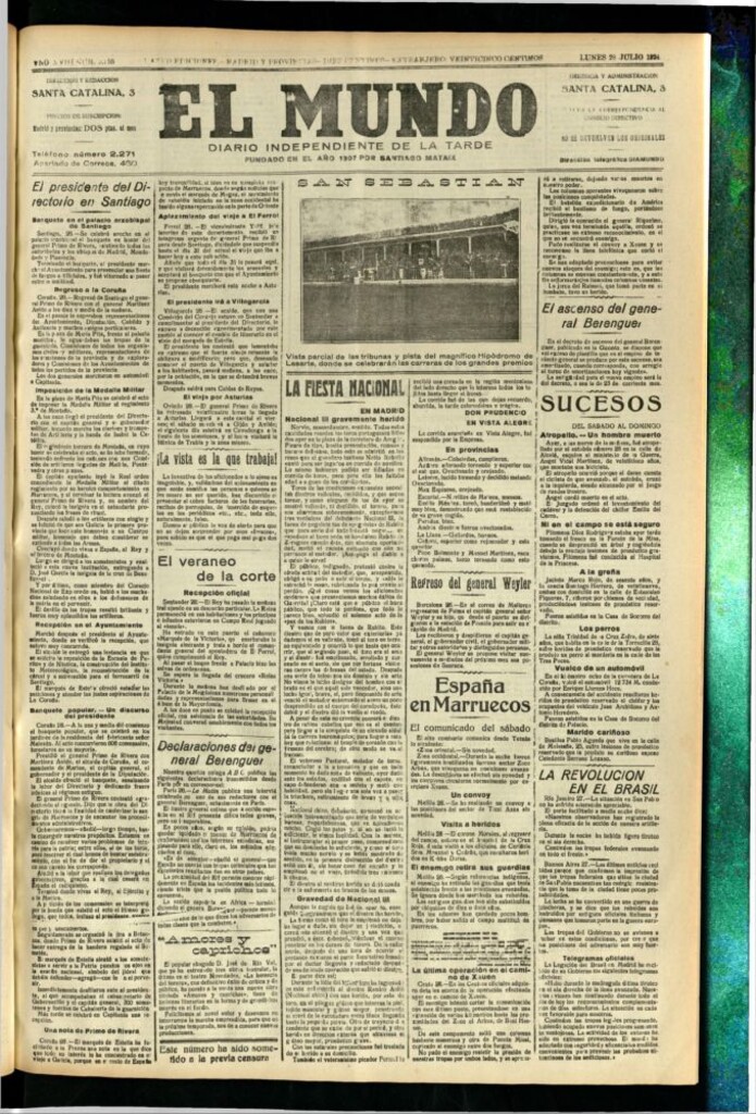 Miniatura de El Mundo del 28 de julio de 1924