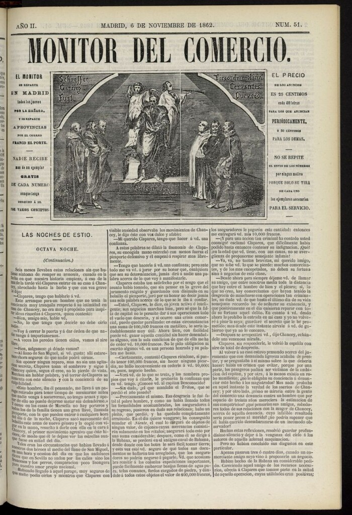 Miniatura de Monitor del Comercio del 6 de noviembre de 1862, nº 51