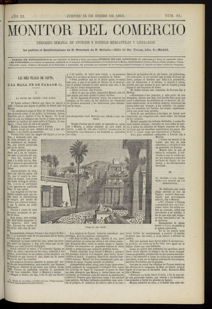 Miniatura de Monitor del Comercio del 15 de enero de 1863, nº 61