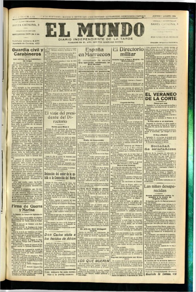 Miniatura de El Mundo del 7 de agosto de 1924