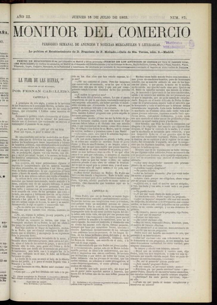 Miniatura de Monitor del Comercio del 16 de julio de 1863, nº 87