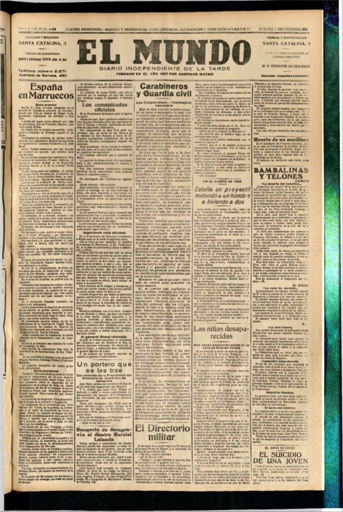 Miniatura de El Mundo del 4 de septiembre de 1924