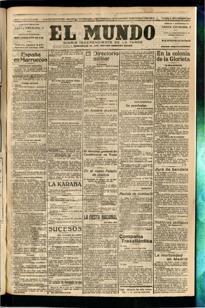 Miniatura de El Mundo del 15 de septiembre de 1924