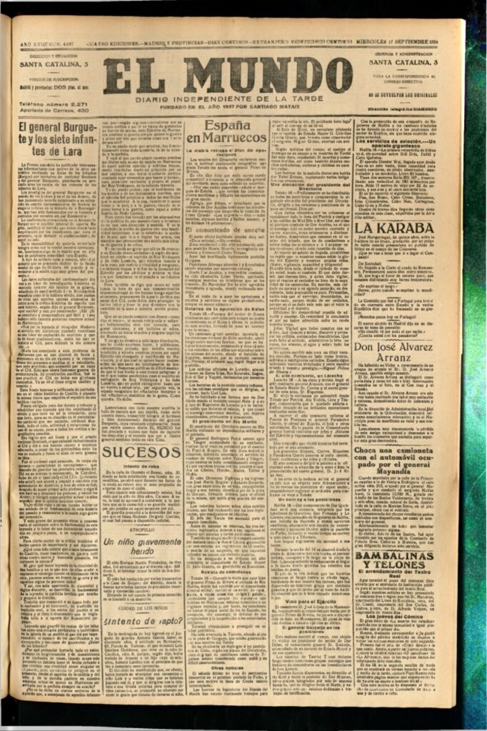 Miniatura de El Mundo del 17 de septiembre de 1924