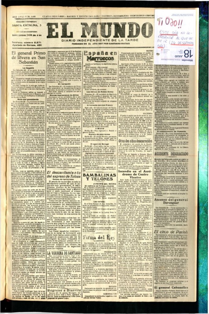 Miniatura de El Mundo del 24 de septiembre de 1924