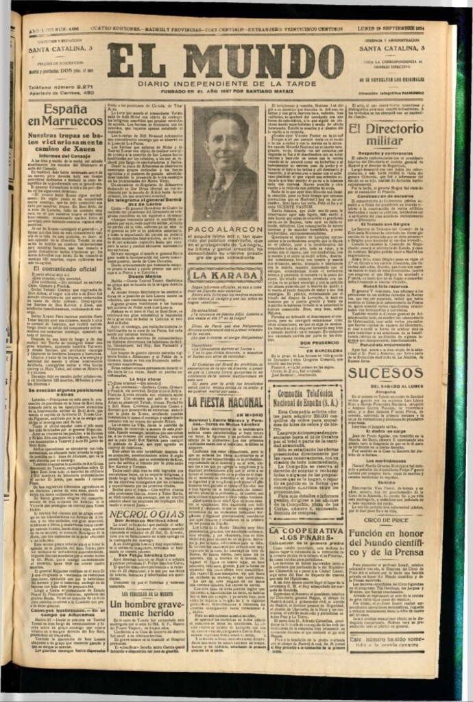 Miniatura de El Mundo del 29 de septiembre de 1924