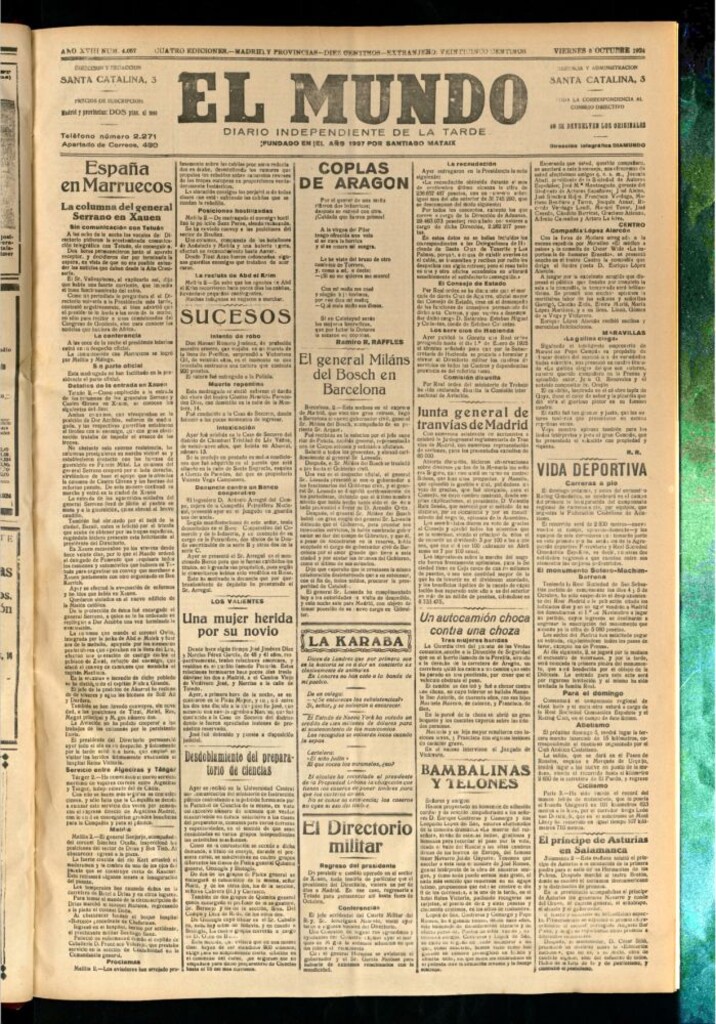 Miniatura de El Mundo del 3 de octubre de 1924