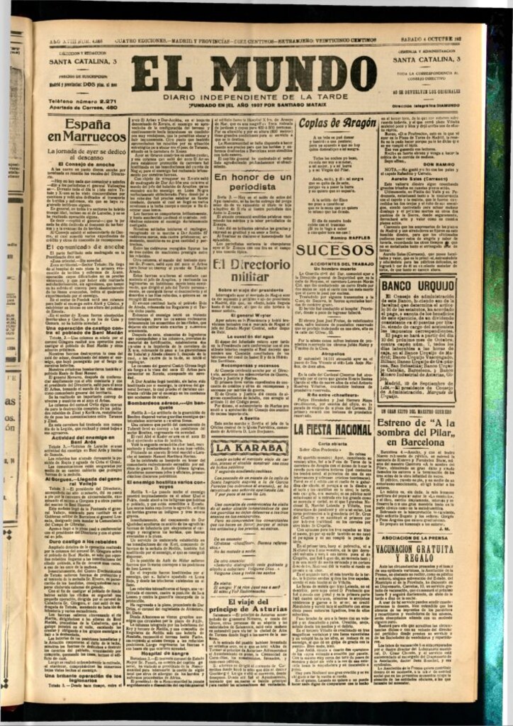 Miniatura de El Mundo del 4 de octubre de 1924