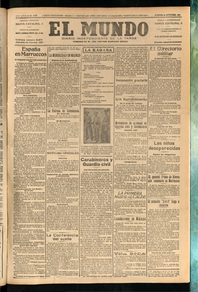 Miniatura de El Mundo del 16 de octubre de 1924