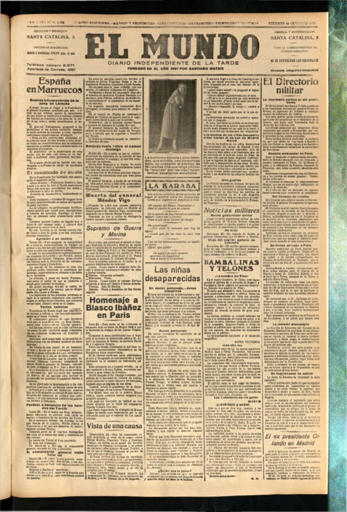 Miniatura de El Mundo del 24 de octubre de 1924